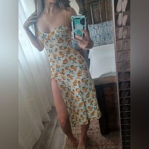 Reformation Juliette Lemon Dress size 0